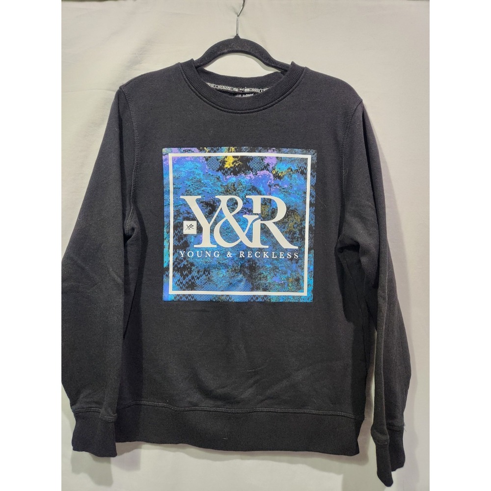 Young &‎ Reckless Y&R Graphic Crewneck Sweatshirt Pullover Medium